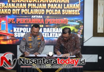 Akselerasi Operasional Ditpolairud, Kapolda Sumsel Teken Perjanjian Pinjam Pakai Lahan Dengan PT Pertamina