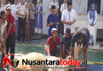 Bupati Pemalang Anom Widiyantoro Serahkan Hewan Kurban untuk Rutan Pemalang pada Iduladha 1447 H
