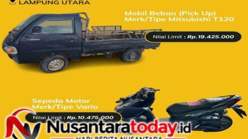 Cek Daftarnya! Kejari Lampung Utara Lelang iPhone, Honda Sonic, Vario hingga Mitsubishi T120