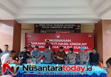 Polda Sumsel Musnahkan Kilogram Narkoba, Puluhan Ribu Jiwa Anak Bangsa Terselamatkan