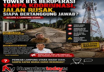 Tower BTS Beroperasi, Jalan Warga Hancur: Perkimciptaru Lampung Utara Mengaku Dilewati Vendor