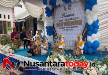 Pelepasan Siswa SDN 07 Tanjung Aman Tampilkan Budaya Lampung