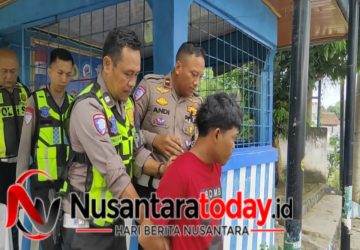Gugup Saat Dipatroli, Terduga Pengedar Sabu Diringkus Satlantas Polres Lampung Utara