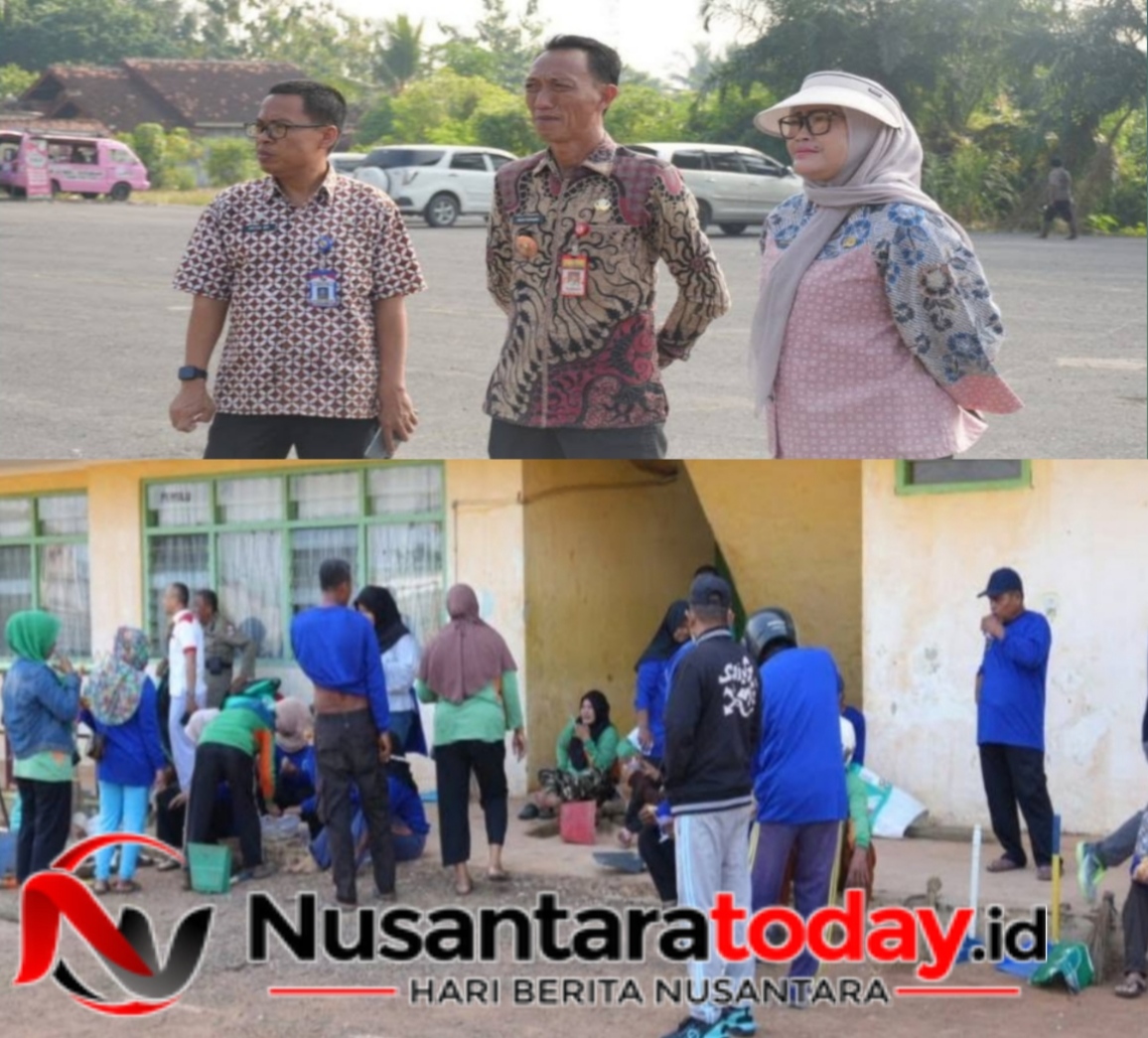 Jelang HUT ke-80 Lampung Utara, Pemkab Kerahkan ASN Bersihkan GOR Sukung Kotabumi 6 IMG 20260613 142842
