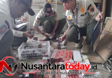 Tim Gabungan Satpol PP dan Bea Cukai Amankan Puluhan Ribu Batang Rokok Ilegal
