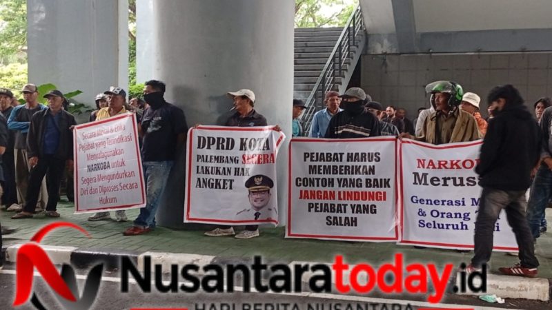 Aktivis Gelar Aksi di DPRD Palembang, Desak BNN Periksa Wakil Wali Kota Prima Salam
