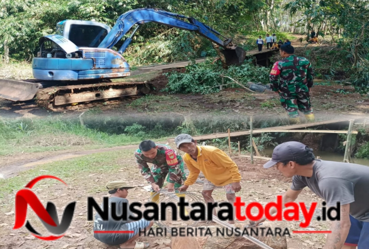 Asa Baru 5.176 Warga Dimulai: TNI-Rakyat Bersinergi Bangun Jembatan Perintis Garuda Way Sesah 6 IMG 20260617 112824