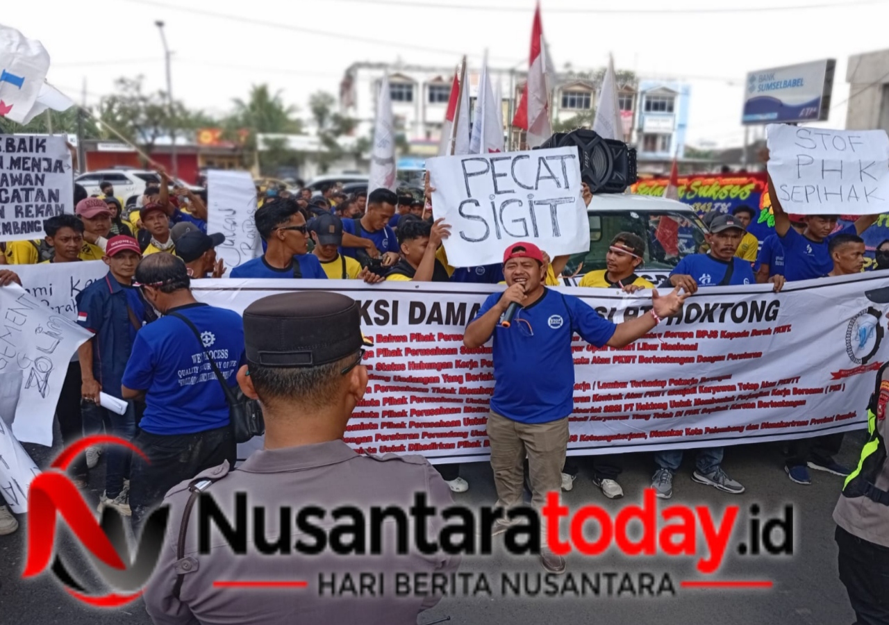 Gagal Capai Sepakat, Buruh PT Hoktong Palembang Gelar Aksi Damai di Kantor DPRD 6 IMG 20260617 122839