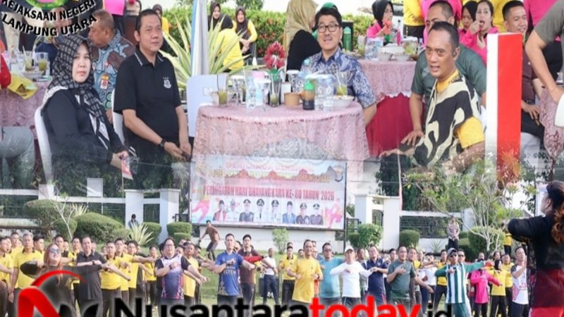 PLH Kajari Lampung Utara Hadiri Senam Bersama dan Fun Game Mini Soccer Forkopimda, Perkuat Sinergi Jelang HUT Bhayangkara ke-80