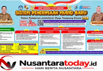 Perebutan 288 Kursi SMPN 7 Kotabumi Dimulai: Pendaftaran Online, Gratis, dan Bebas Calo 7 Perebutan 288 Kursi SMPN 7 Kotabumi Dimulai: Pendaftaran Online, Gratis, dan Bebas Calo