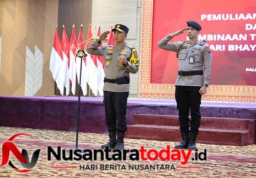 Hari Bhayangkara ke-80, Kapolda Sumsel Pimpin Tradisi Sakral Pencucian Pataka Atidhira Wira Bhakti