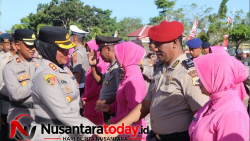 Pimpin Upacara Kenaikan Pangkat, AKBP Sulastri Sukidjang Ingatkan Personel Jaga Amanah dan Nama Baik Institusi
