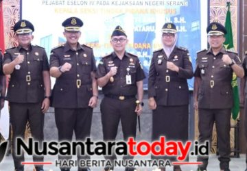 Kejari Serang Gelar Sertijab Pejabat Eselon IV, Perkuat Kinerja Bidang Pidana Umum dan Pidana Khusus