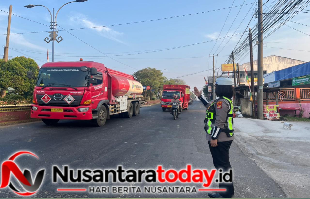 Satlantas Polres Lampung Utara Perkuat Pam Rawan Pagi, Wujudkan Lalu Lintas Aman dan Lancar 6 IMG 20260703 WA0028