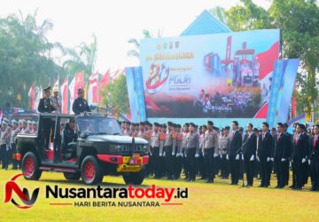 Pimpin Upacara Hari Bhayangkara ke-80, Kapolda Tegaskan Komitmen Polri Kawal Pembangunan Nasional