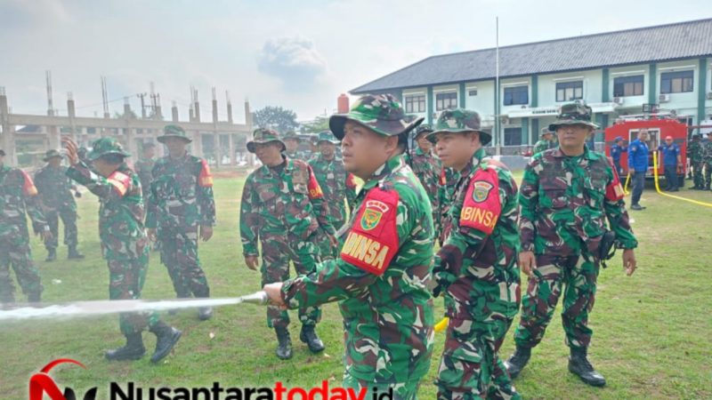 Kodim 0418/Palembang Gelar Latihan Dalam Satuan Bersama Damkar, Tingkatkan Kesiapsiagaan Personel