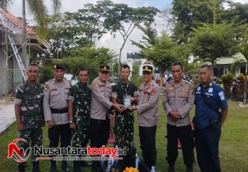 Kokohkan Sinergitas TNI-Polri, Polsek SU II dan Polsek Plaju Gelar Anjangsana ke Mako Kompi Zikon