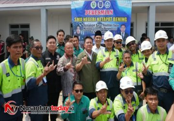 Sinergi Membangun Negeri, Herman Deru Resmikan SMAN Ketapat Bening Hasil CSR PT Gorby Putra Utama