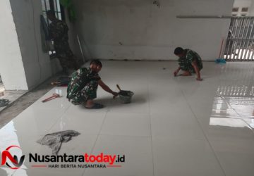 Hari Ke-15 TMMD Ke-129, Satgas Kodim 0418/Palembang Percepat Pembangunan Mushala Baitul Makmurin
