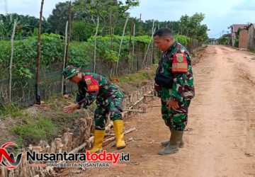 Wadan Satgas TMMD ke-129 Kodim 0418/Palembang Tinjau Progres Pembangunan Jalan 750 Meter yang Capai 50 Persen