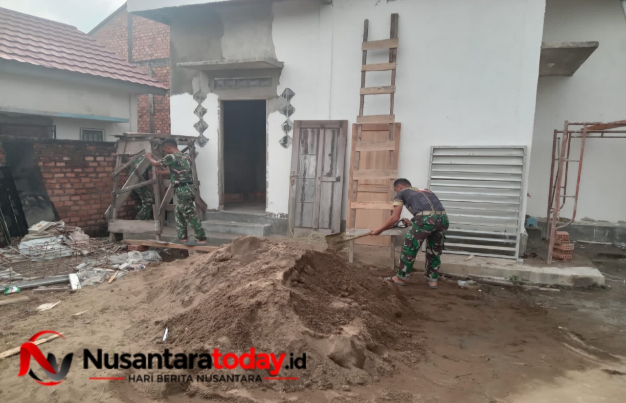 Satgas TMMD Ke-129 Kodim 0418/Palembang Terus Kebut Finishing Pembangunan Mushola Baitul Makfurin 6 IMG 20260730 112625