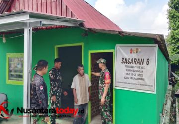 Hari Ke-16 TMMD Ke-129, Satgas Kodim 0418/Palembang Percepat Rehab RTLH Milik Bapak Kario