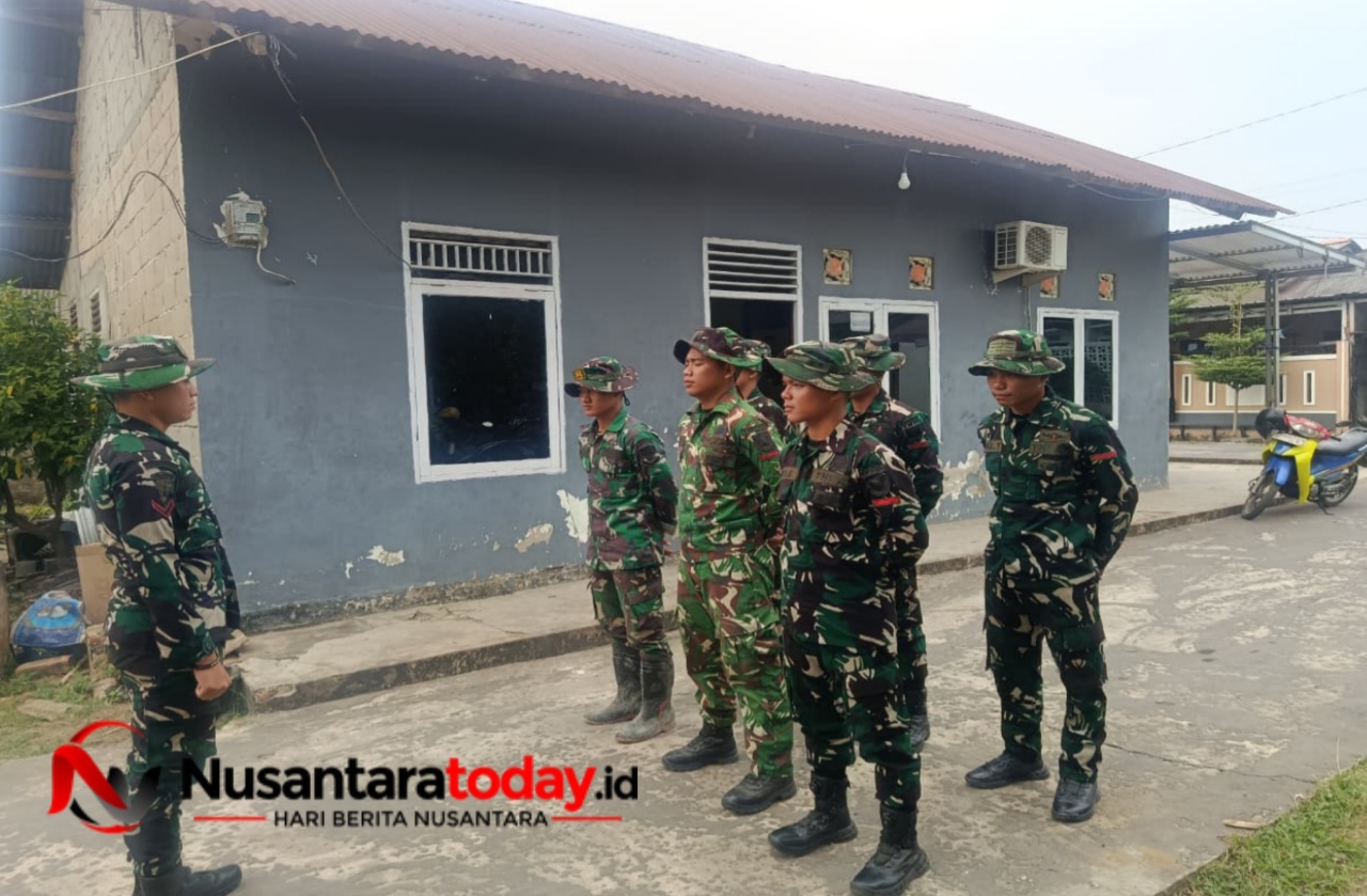Prajurit TNI di TMMD ke-129 Kodim 0418/Palembang di Kelurahan Talang Jambe Apel Pagi Pengecekan personil Sebelum Mengerjakan Sasaran 6 IMG 20260731 095342