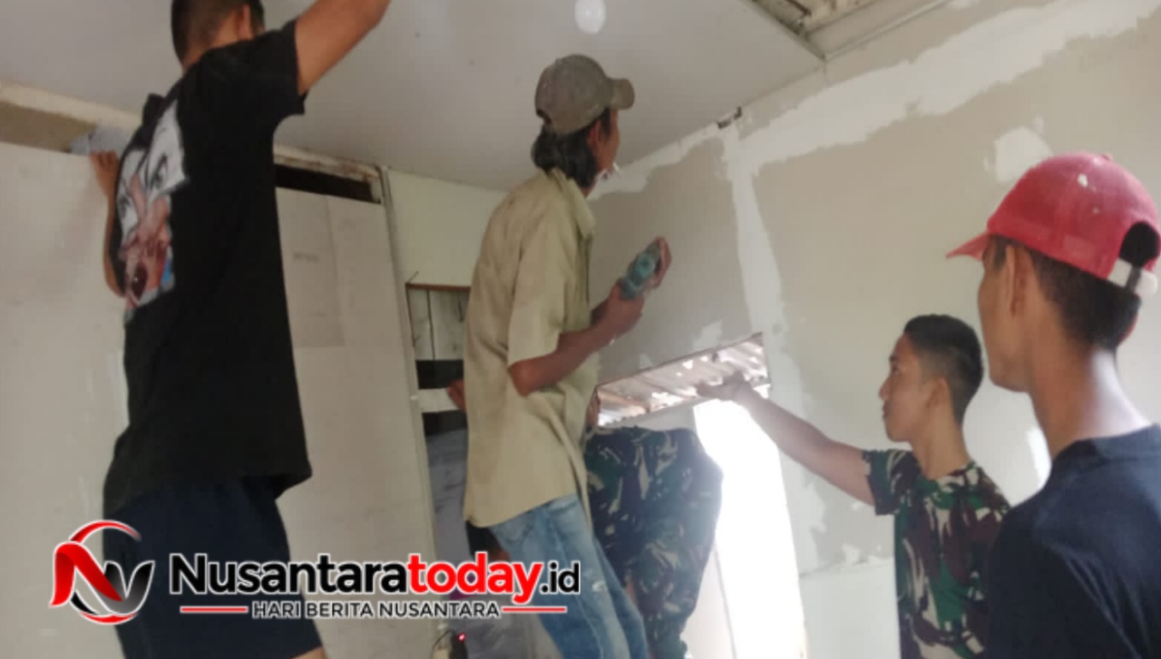 Memasuki Hari Ke-17, Satgas TMMD kKe-129 Kodim 0418/Palembang Lanjutkan Pemsangan Plafon RTLH Milik Bapak Fernando 6 IMG 20260731 112939