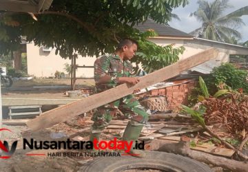 Memasuki Hari Ke-17, Satgas TMMD Ke 129 Kodim 0418/Palembang Rapikan Pembangunan Pos Kamling