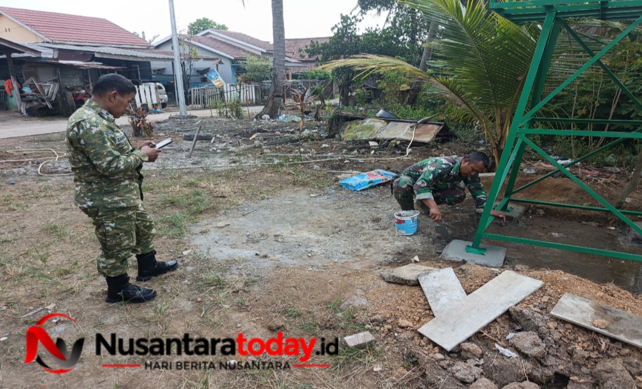 Pengecekan Debit Air dan Perapian Pondasi Tower Tandon Percepat Penyelesaian Sasaran Sumur Bor TMMD ke-129 Kodim 0418/Palembang 6 IMG 20260731 154637