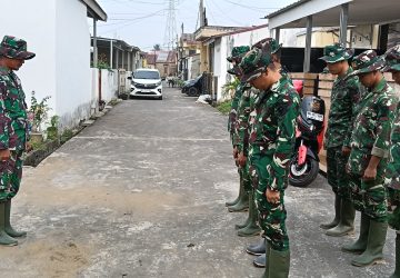 Pacu Semangat dan Sinergi, Satgas TMMD ke-129 Kodim 0418/Palembang Matangkan Kesiapan Lewat Apel Pagi