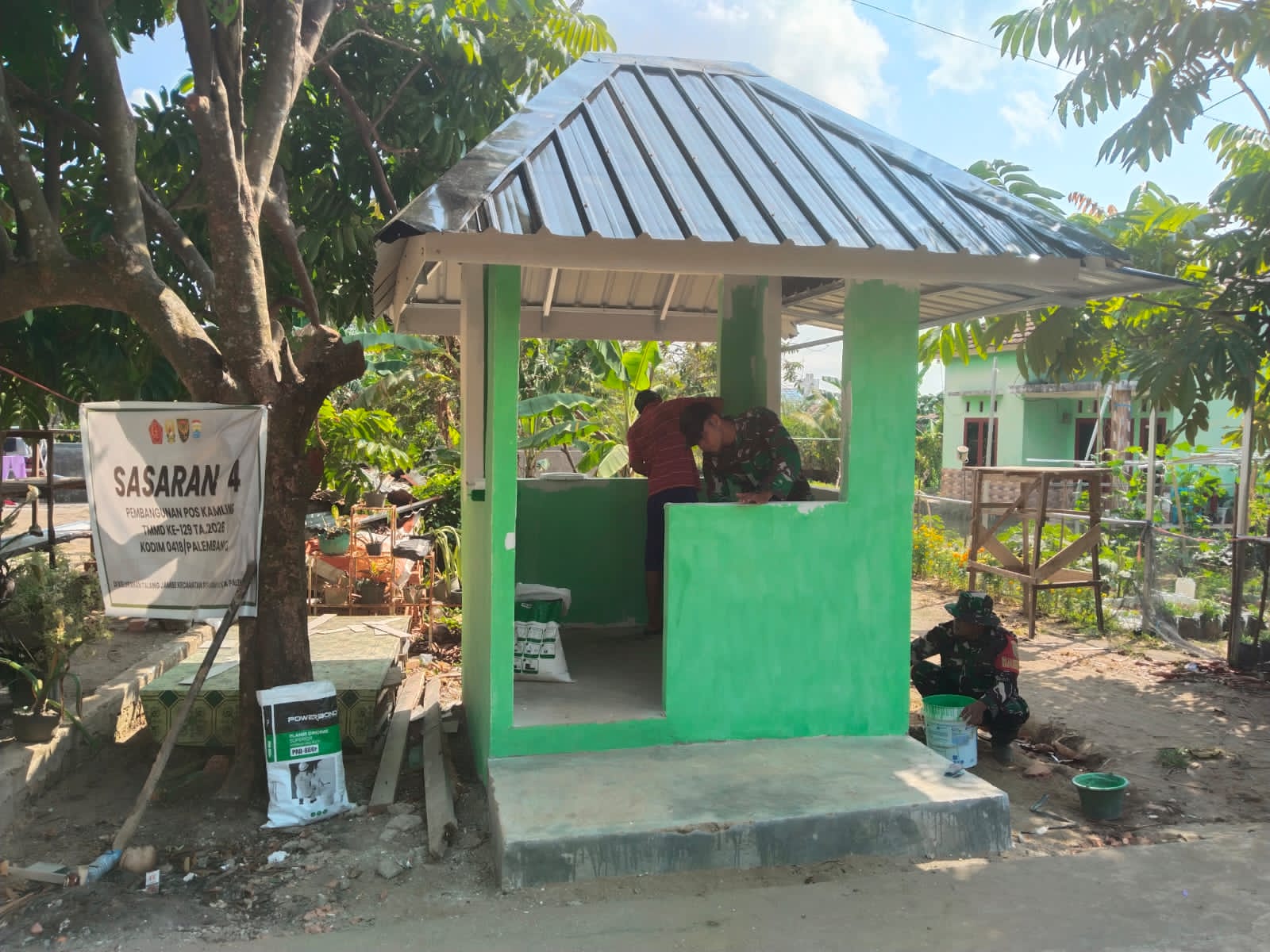 Satgas TMMD ke-129 Kodim 0418/Palembang Rampungkan Pos Kamling di Talang Jambe 6 IMG 20260804 WA0116