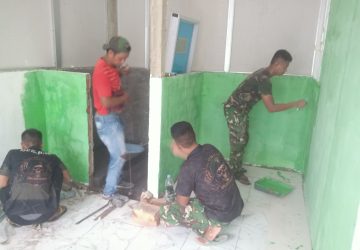 TMMD Ke-129, Rehab RTLH Milik Ibu Sriyanti Masuki Tahap Akhir, Pemasangan Pintu dan Finishing Dikebut