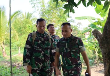 Wadan Satgas TMMD ke-129 Tinjau Progres Pembangunan Mushola Baitul Makfurin