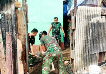 Hari ke-22 TMMD Ke-129 Kodim 0418/Palembang: Satgas Kejar Penyelesaian Rehab RTLH Milik Ibu Sriyanti