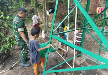 Jelang Penutupan TMMD Ke-129, Satgas Kodim 0418/Palembang Pastikan Sumur Bor Kampung Kreatif Pelangi Siap Digunakan