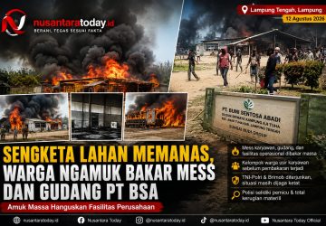 Amuk Massa di Lampung Tengah, Mess dan Gudang PT BSA Dibakar 8 Amuk Massa di Lampung Tengah, Mess dan Gudang PT BSA Dibakar