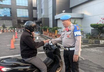 Tegakkan Disiplin Internal, Propam Polda Sumsel Razia Kelengkapan Kendaraan Personel