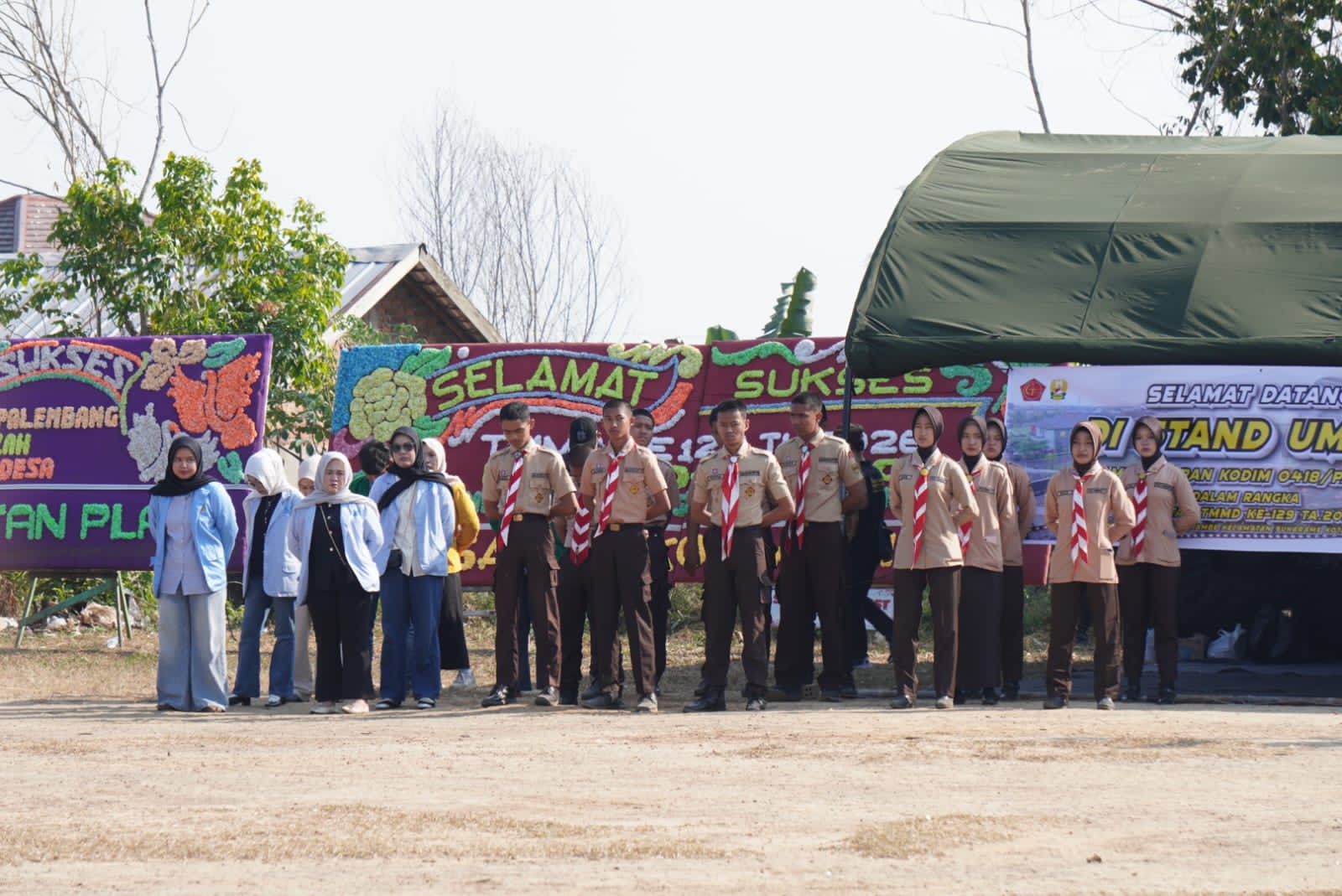 Drumband SMA Negeri 21 Palembang Turut Sukseskan Penutupan TMMD ke-129 Kodim 0418/Palembang 6 IMG 20260813 WA0269