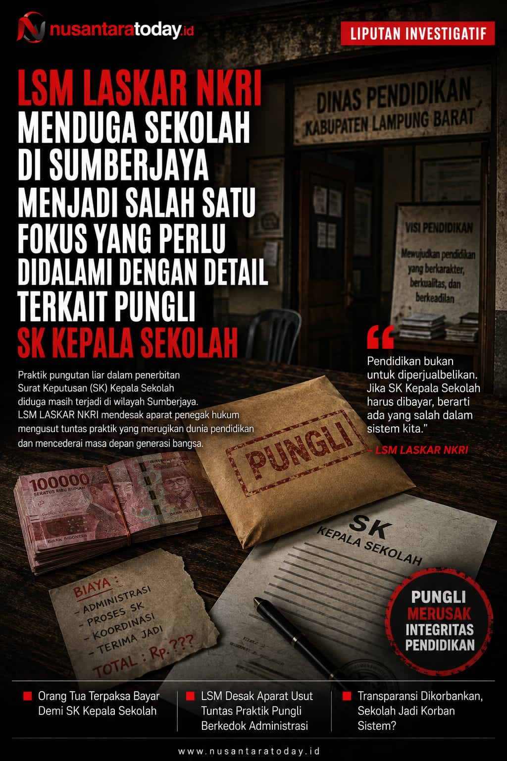 LSM LASKAR NKRI Menduga Sekolah di Sumberjaya Menjadi Salah Satu Fokus yang Perlu Didalami Dengan Detail Terkait Pungli SK Kepala Sekolah 6 IMG 20260814 WA01571