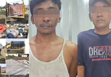 Polisi Amankan Dua Truk Bermuatan 20 Ton Minyak di Lahat