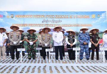 Dukung Swasembada Bawang Putih Nasional, Polda Sumsel Targetkan Panen 810 Ton