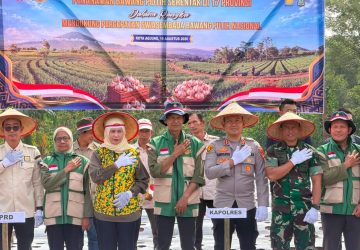 Sinergi Polri dan Petani, Penanaman Bawang Putih di Lahat Jadi Langkah Konkret Dukung Swasembada Pangan