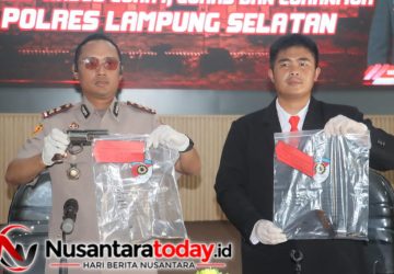 Warga Serahkan 2 Senpi Rakitan dan 4 Peluru ke Polisi di Lampung Selatan