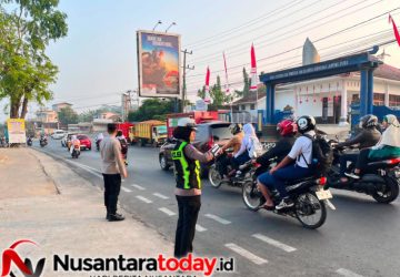 Polres Lampung Utara Hadir di Tengah Warga, Amankan Aktivitas Pagi