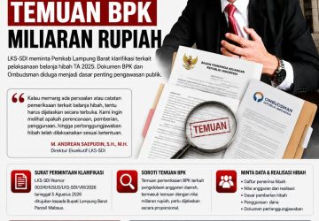 M.Andrean Saepudin Menilai Ada yang Salah di Hibah Lambar, Temuan BPK Miliaran Rupiah