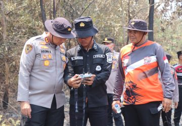 Deteksi Titik Api dari Udara, Kapolres Musi Rawas Pimpin Pemadaman Karhutla