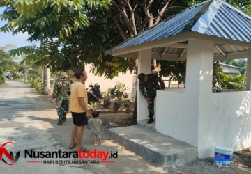 Memasuki Hari ke-18 TMMD ke-129, Satgas Kodim 0418/Palembang Lanjutkan Pembangunan Pos Kamling