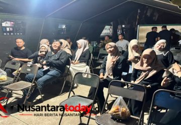 Karang Taruna Talang Jambe Antusias Ikuti Nobar Bersama Satgas TMMD ke-129 Kodim 0418/Palembang