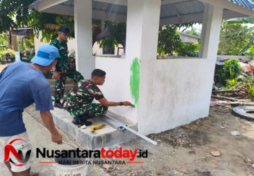 Satgas TMMD ke-129 Kodim 0418/Palembang Percepat Pembangunan Pos Kamling di Kelurahan Talang Jambe